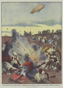 Arabové bombardovali poblíž Zanzuru, když se připravovali na přivítání jednoho z našich balónů výstřelem?