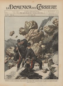 Carabinieri ve službě v Castelmagno (Cuneo) překvapeni pádem vrcholu hory?
