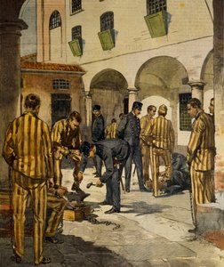 Občanské reformy: zrušení řetězů v italských věznicích, Achille Beltrame (1871-1945), z La Domenica del Corriere, 3. října 1902 od Achille Beltrame