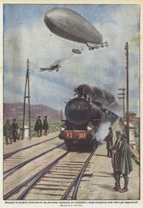 Během stávky na železnici