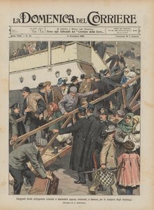 Přímí emigranti do Argentiny byli kvůli stávce posádek nuceni sestoupit, jakmile se nalodili v Janově
