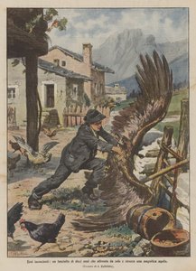 Hrdinové v bezvědomí, desetiletý chlapec, který čelí sám a dusí nádherného orla