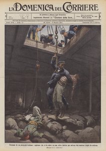 Hrdinství na italském parníku, kdy se kapitán spustí do zamořeného podpalubí, aby zachránil dva?