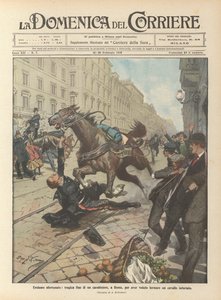 Nešťastné hrdinství, tragický konec karabiniere v Římě za to, že jsem chtěl zastavit zuřícího koně