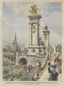 Světová výstava v Paříži, Velký nový most Alexandra III. vedoucí od vchodu?