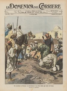 Události v Maroku, podrobení se rebelského kmene sultánovým vyslancům od Achille Beltrame