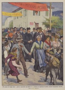 Excesy přílišné lásky, farář unesený věřícími, kteří ho doprovázeli, aby mu zabránili?