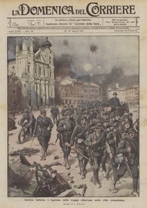 Italská Gorizia, Lingresso vítězných vojsk v dobytém městě od Achille Beltrame