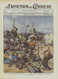 Nejmodernější válka, arabští Turci střílející na italské vzducholodě, které je bombardují? od Achille Beltrame