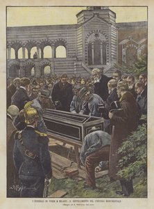 Verdiho pohřeb v Miláně, pohřeb na monumentálním hřbitově