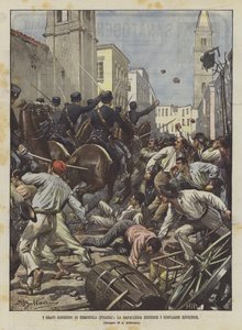 Vážné poruchy Cerignoly (Foggia), Kavalérie rozhání vzbouřené rolníky