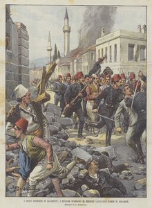 Vážné nepokoje v Soluni šíří Bulhaři teror házením dynamitových bomb od Achille Beltrame