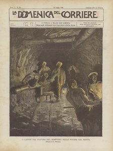 Práce pro tunel Simplon, ve Viscere Del Monte