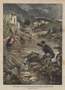 Vesuvské obce zasáhly přívaly bahna, které odnesly domy a pohřbily lidi od Achille Beltrame