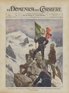 Duca Degli Abruzzi jako první zdolal 5. srpna vrchol, o kterém se věřilo, že je na Mont Blancu nedostupný.