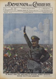 Duce, který zachránil svět před válkou, se vrací ke svému lidu