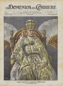 Nový pontifik Pius X (kardinál Giuseppe Sarto)