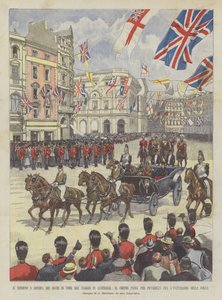 Návrat Yorka Dughiho do Londýna Z jejich cesty do Austrálie prochází procesí Piccadilly Fra?