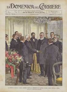 Krugerův pobyt v Paříži, Rochefort představuje meč cti určený do Cronje prezidentovi Transvaalu od Achille Beltrame
