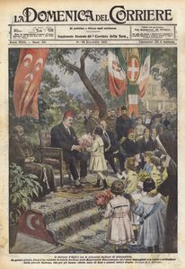 Egyptský sultán mezi italskými sirotky v Alexandrii