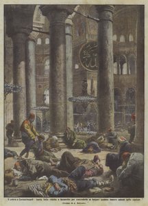 Cholera v Konstantinopoli, Santa Sofia snížena na nemocnici bojovat s Bulhary, pokud? od Achille Beltrame