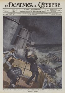 Velitel Gambetty se zabije poté, co zakřičel na ty, kteří ho chtěli zachránit, umírám se svým? od Achille Beltrame