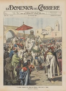 Slavnostní vjezd marockého sultána Abd-el-Azíze do Rabatu