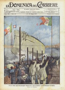 Start super-dreadnought Caracciolo v R Cantiere di Castellammare di Stabia