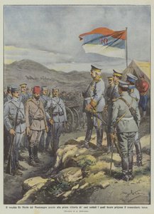 Starý král Mikuláš Černé Hory byl svědkem prvního vítězství svých vojáků, což se jim povedlo? od Achille Beltrame