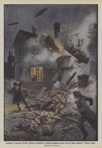 Vpád německých řiditelných vzducholodí v Anglii, déšť bomb na některá města s?