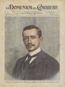 Hrdina dne, Guglielmo Marconi, vynálezce bezdrátové telegrafie, zamířil přes oceán