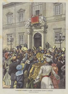Císař Vilém II V Římě, Aklamace před Quirinalem