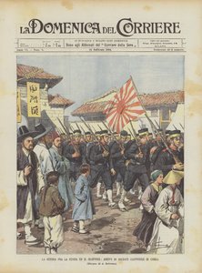 Válka mezi Ruskem a Japonskem, Příchod japonských vojáků do Koreje