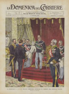 Prezentace HM králi vysoké cti, kterou mu udělil prezident Francouzské republiky