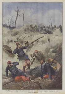 Špatná válka, s dusivými plyny a ne se zbraněmi, se Němcům daří dobýt zákopy poblíž Ypres