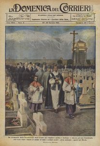 Obřad požehnání hrobů na italském vojenském hřbitově Amras?