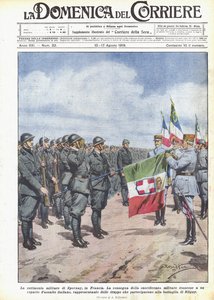 Vojenský ceremoniál v Epernay, Francie