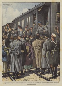 Rusko-japonská válka, demonstrace sympatií ke Kuropatkinovi, který vyrazí z Charbinu po svém?