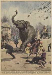 Chůze pachyderma od Achille Beltrame