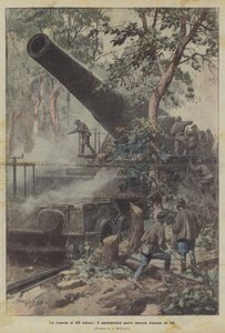 Odpověď na německý kulomet 420, nová francouzská pistole ráže 400 mm. od Achille Beltrame