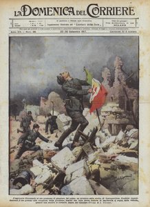 Aspirant Franceschi si slíbil, že na ruiny Castagnevizzy zavěsí trikolorní vlajku