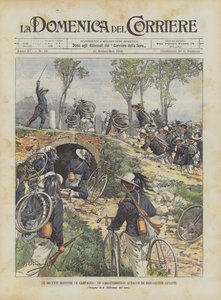 Nedávné manévry kampaně, charakteristický útok na cyklisty Bersaglieri