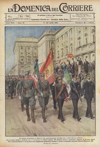 Slavnostní recepce v Madridu pro reprezentace armády a námořnictva Itálie?