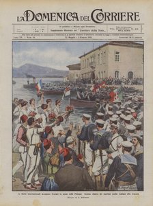 Jsou mezinárodní flotily okupující Scutari ve jménu Mocností také slavnostním vyloděním námořníků?