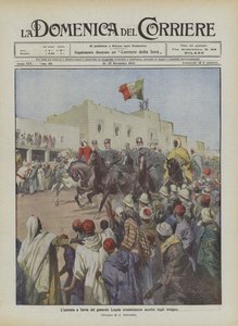 Vstup generála Lequia do Zavie domorodci triumfálně uvítali od Achille Beltrame