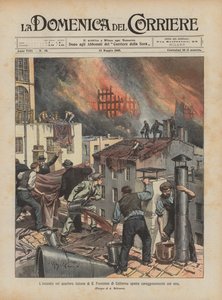 Požár v italské čtvrti SAN Francisco v Kalifornii statečně uhasil vínem