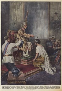 Korunovace panovníků Siamu od Achille Beltrame