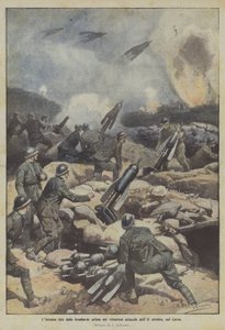 Intenzivní bombardování před vítěznými útoky 11. října na Kras.