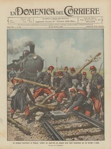 Železniční stávka ve Francii, vojáci, kteří odstraňují překážky kladené stávkujícími?