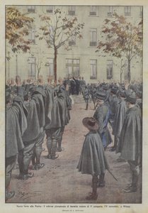 Nové síly do vlasti, slavnostní přísaha dvou tisíc rekrutů 3. kategorie, 11. listopadu, v Miláně
